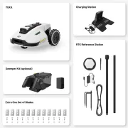Robot de tuns gazonul, Yuka, 2000mp, fara fir perimetral + cos colector motorizat
