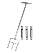 ​Aerator manual pentru gazon cu 3 tije – Alpha Lawn