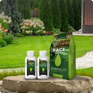 Pachet profesional de ingrijire a gazonului Emerald - pentru 350mp