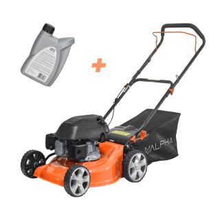 Masina de tuns gazon, ALPHA LAWN, pe benzina 3,1CP motor Sinharbour 139cc, latime 46cm, cos 60L