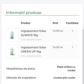 Ingrasamant foliar Alpha FORTE 1L