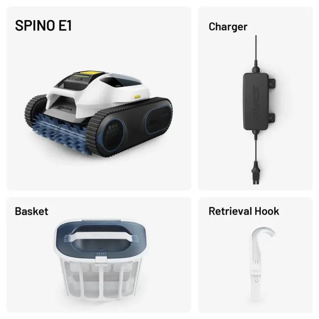Robot de curatat piscina, Spino E1, suprafata maxima 150mp