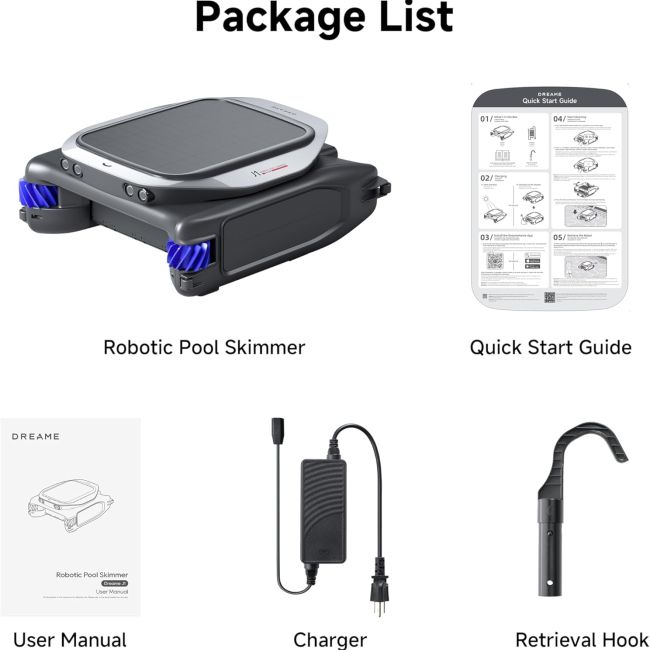 Robot de curatat suprafata piscinei, Dreame J1