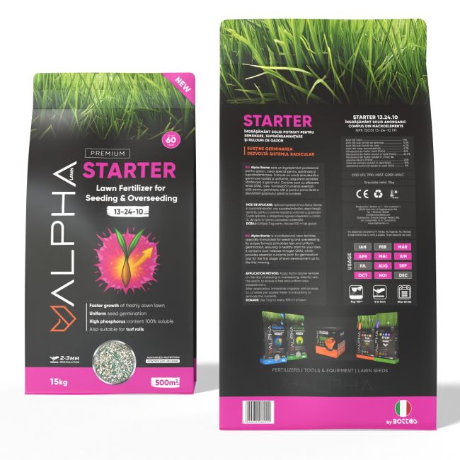 Ingrasamant pentru Semanare Gazon Alpha Starter 15kg