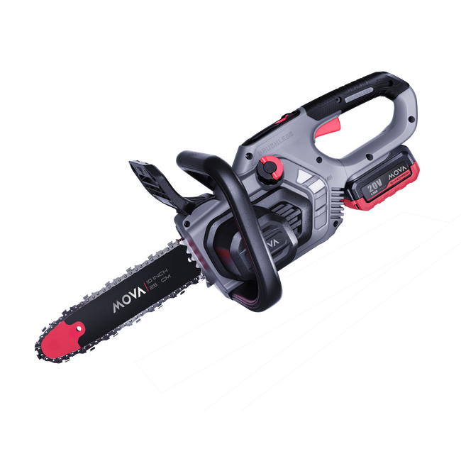 Drujbă electrică 20V Mova, Brushless, lamă 25 cm, ungere automată