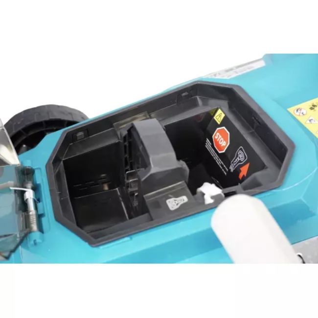 Masina de tuns gazon, Dedra, pe Acumulator 2x18V, latime 43 cm, cos 50L, viteza 2900RPM, SAS+ALL