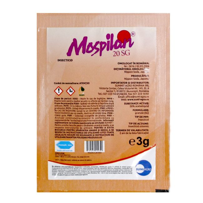 Mospilan - Insecticid pentru Pomi Fructiferi si Vita de Vie 3gr